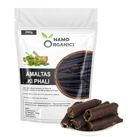 Namoorganics - 100% Natural AMALTAS KI PHALI - 250 gm - For Hair Growth & Constipation