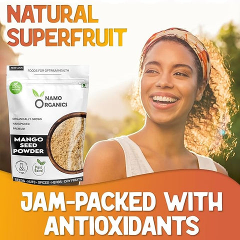 Namo Organics - Mango Seed Powder - B12 Rich | No Preservatives | Double Filtered | No Added Impurities
