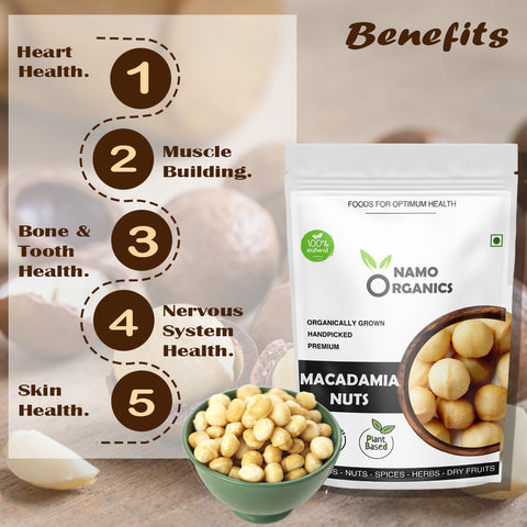 Namo Organics - Jumbo Raw Macadamia Nuts