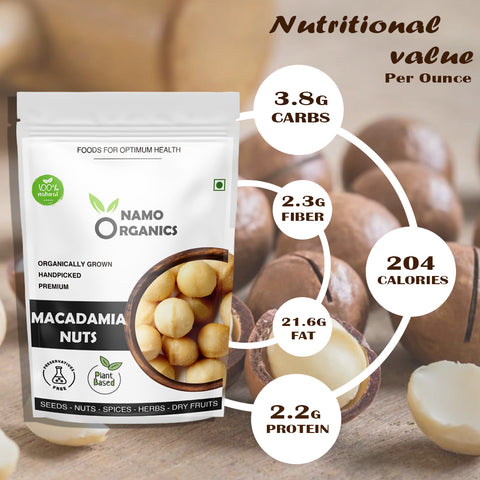Namo Organics - Jumbo Raw Macadamia Nuts