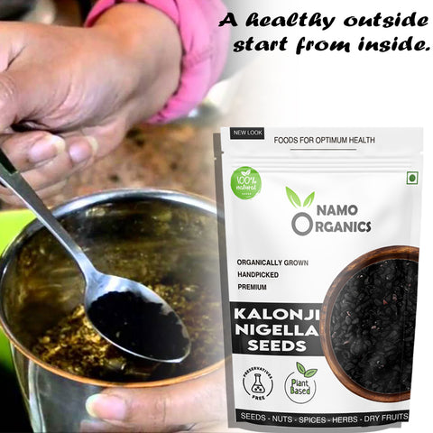 Namo Organics - Kalonji Seeds - 250 Gm - ( Pure Nigella Seeds Organic for hair gowth )
