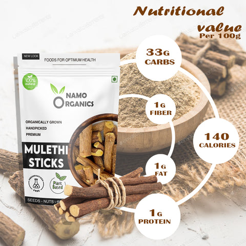 Whole Mulethi Sticks (Natural Licorice Root)