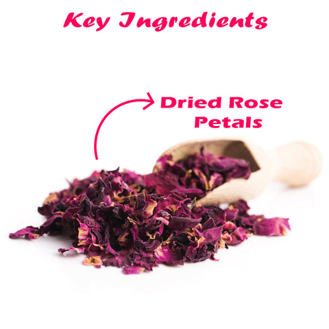 Namo Organics - Sun Dried Rose Petals - Dry Rosa Gallica - 100% Edible for Food - 100 Gm