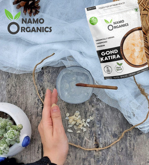 Namo Organic - Pure Gond Katira  - Sourced From Organic Gum cultivators - Premium White