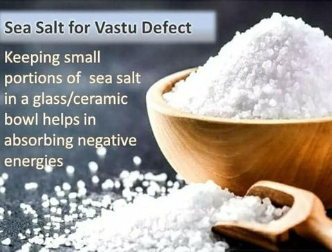 Namo Organics - 900gm - VASTU Sea Salt Crystal Salt Un-Filtered Fine Sea Salt - Hand Cleaned Chemical Free Salt