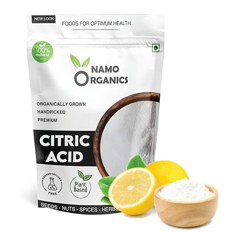 Namo Organics - Citric Acid Powder (Nimbu Sat) - 900 Gm - For Cleaning | Food Grade | Tatri | Multiple Uses for Home and Kitchen