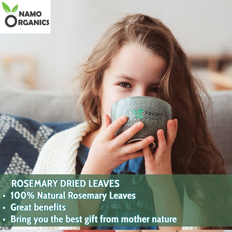 Namo Organics - Rosemary Dried Leaves - For Hair Growth & Rosemary Leaf Tea - Organic Dry Herb