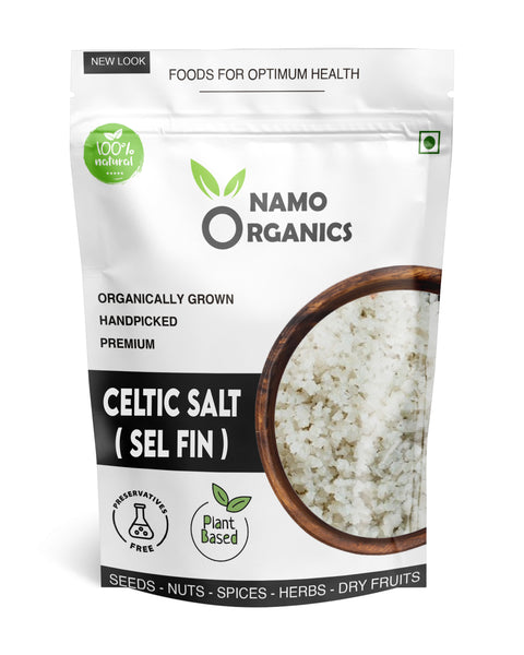 Namo Organics - French Light Grey Celtic Salt - 900 gm - Coarse Sea Premium | Full of Minerals