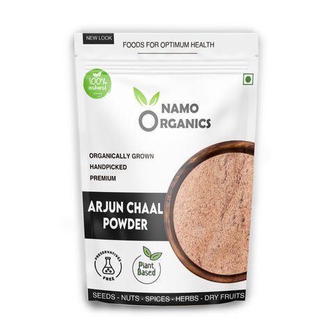 Namo Organics -  Arjun ki Chaal Powder  - Terminalia Arjuna - Double Filtered 100% Arjun Bark Fine Powder