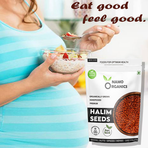 Namo Organics - Halim Seeds ( Aliv Seeds ) - Protein Rich & Hair Growth For Eating - Sourced Raw From Organic Farms