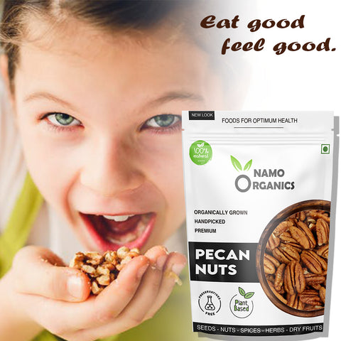 Namo Organics - Pecans Nuts -  Organic Mexican Pecan Nuts - Premium Dry Fruits