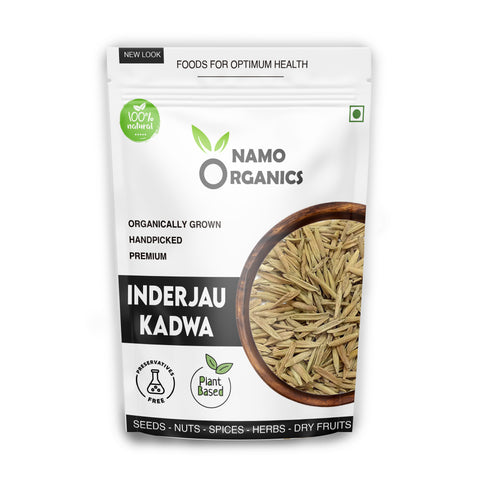 Namo Organics - Inderjau Kadwa - 200 Gm - Inderjoo Kadwa / Inder Jau / inderjaw for diabetics - Sourced from 100% Organic Farms