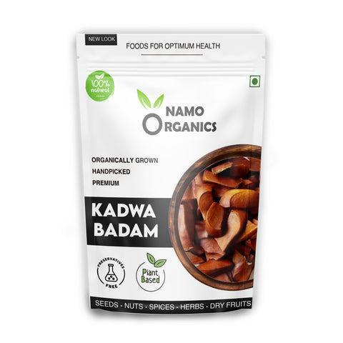 Namo Organics - Sugar Kadwa Badam - 250 Gm - Diabetes Bitter Almonds - Sky Fruit/Mahogany Seeds - Sourced from 100% Organic Farms (Bitter Almond)