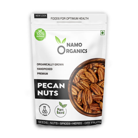 Namo Organics - Pecans Nuts -  Organic Mexican Pecan Nuts - Premium Dry Fruits