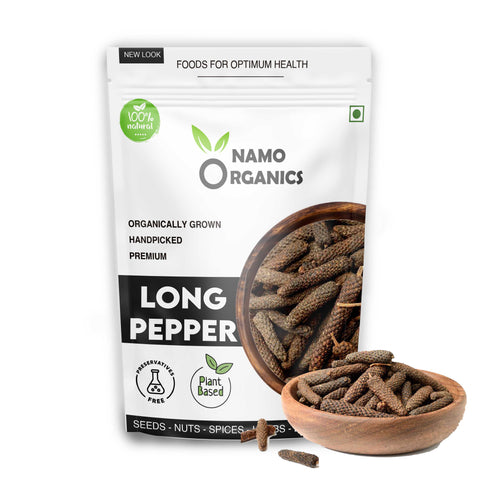 Namo Organics - Whole Long Pepper - 75 Gm Pipal / Pippali - Jumbo Size Fresh Harvest